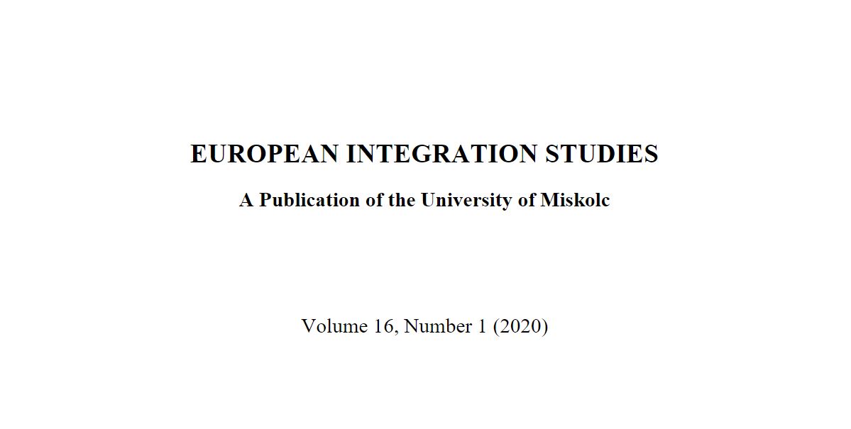 					View Vol. 16 No. 1 (2020): European Integration Studies
				